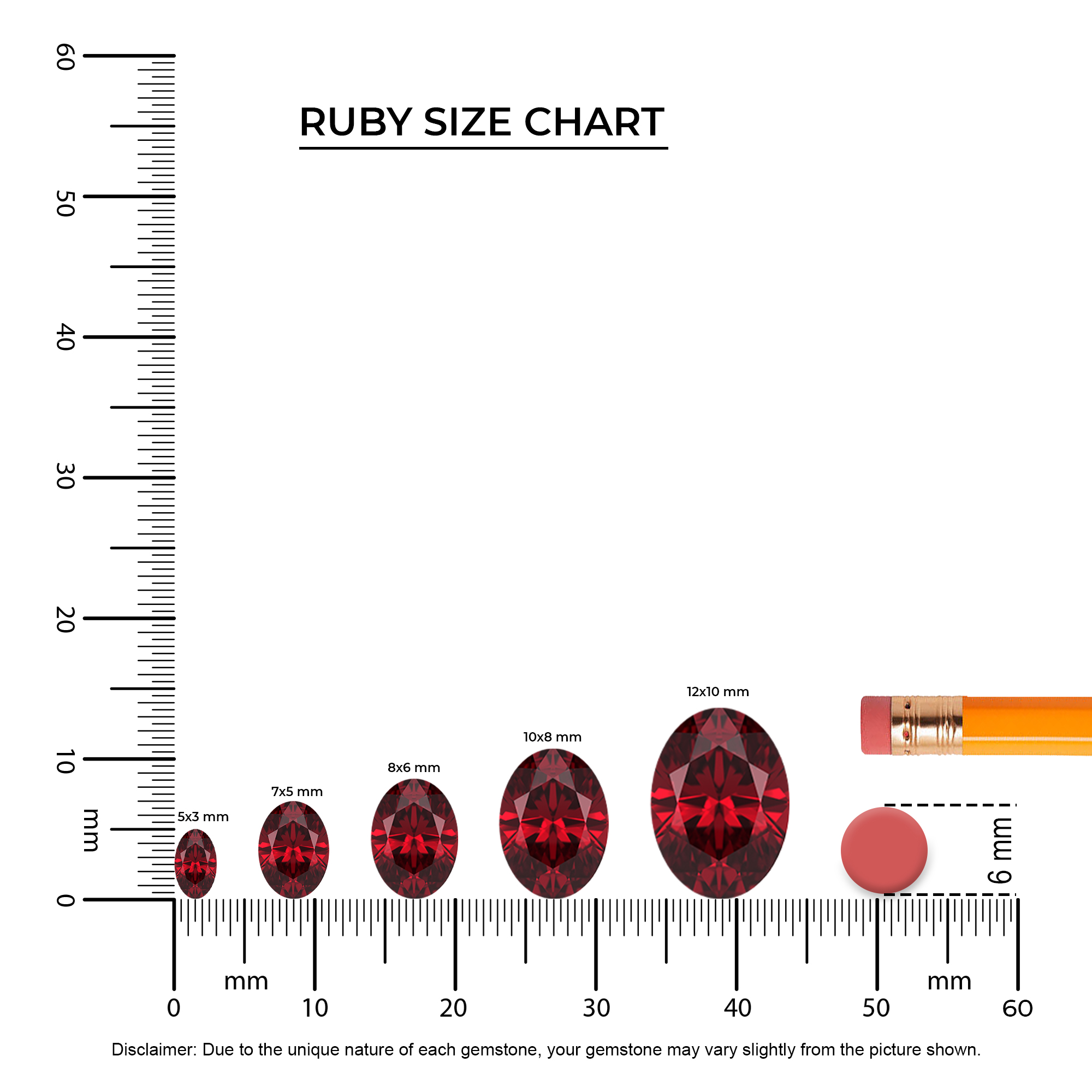 Lab Grown Ruby Oval Halo Pendant Necklace for Women (Silver,Gold) - Picture 11 of 24